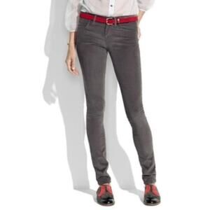 Madewell Rail Straight Corduroy Pants SIZE 27 x 32 Gray Slim FIt
